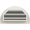 Ekena Millwork Half Round Gable Vent Primed, Functional, Pine Gable Vent w/ 1" x 4" Flat Trim Frame, 30"W x 15"H GVWHR30X1501SFPPI - alternate 4